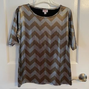 LuLaRoe Elegant GiGi NEVER WORN Gold & Silver